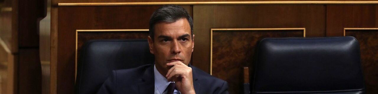 Pedro Sánchez este jueves en el Congreso. | EFE