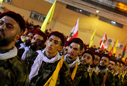 Desfile militar de terroristas de Hezbolá el pasado mes de mayo. | Cordon Press