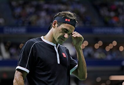 Federer, durante el partido ante Dimitrov. | EFE