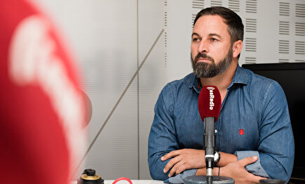 Santiago Abascal en una entrevista en esRadio | David Alonso Rincón