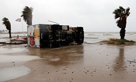 Imagen de los efectos d ela gota fría. | EFE