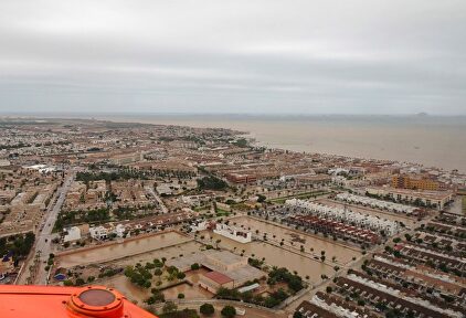 Los destrozos de la DANA en la zona del Mar Menor. | EFE