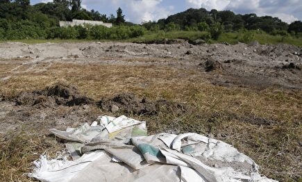 Zona donde fue encontrada una fosa con al menos 44 cadáveres. | EFE