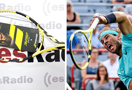 Rafa Nadal y su raqueta en esRadio | Libertad Digital / Cordon Press