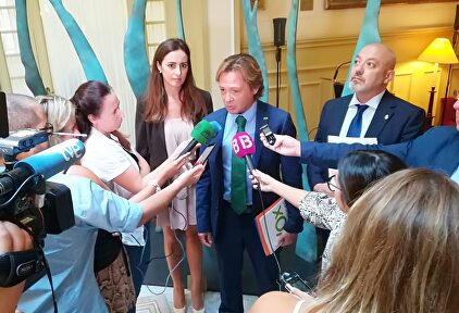 Jorge Campos, a la salida del Parlamento balear | Vox
