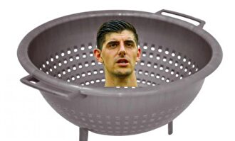 Zidane y Courtois, objetivos de los mejores memes del PSG-Real Madrid