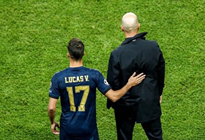 Zidane y Lucas Vázquez en el Parque de los Príncipes | EFE