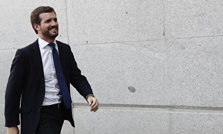 Pablo Casado este jueves. | EFE