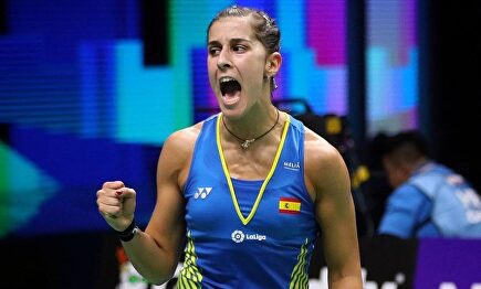 Carolina Marín celebra el pase a la final | Europa Press