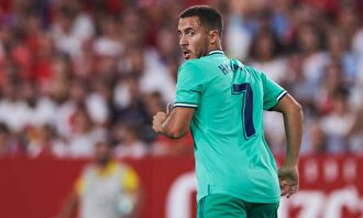 Hazard trabajó de lo lindo en defensa en el Pizjuán | EFE