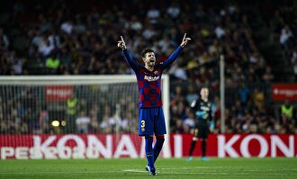 Piqué en el Camp Nou. | Cordon Press