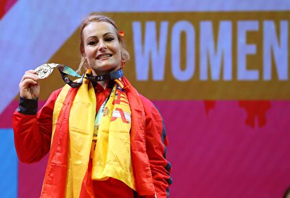 Lydia Valentín, coleccionista de medallas. | EFE