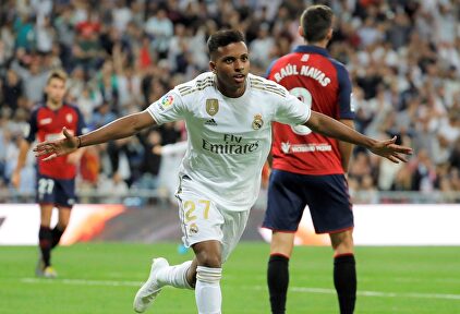 Rodrygo celebra su golazo ante Osasuna. | EFE