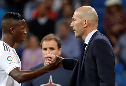 Vinicius y Zidane. | EFE