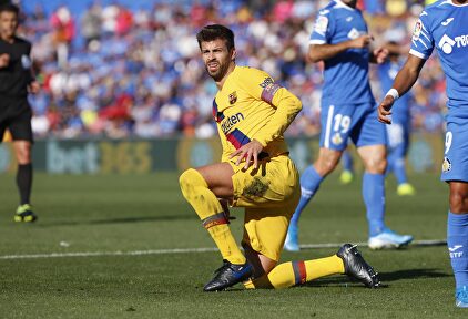Gerard Piqué durante el partido contra el Getafe. | Cordon Press