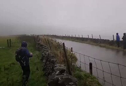 Increíble el estado de la carretera durante el Mundial de Ciclismo