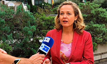La ministra de Economía en funciones, Nadia Calviño. | EFE