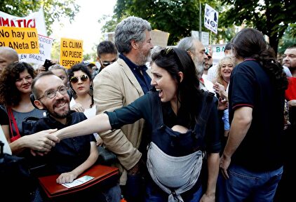 Irene Montero, portavoz de Unidas Podemos en la manifestación contra el cambio climático | EFE