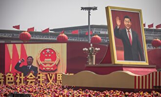 Imágenes de Xi Jinping durante la celebración del 70 aniversario de la dictadura comunista | Archivo