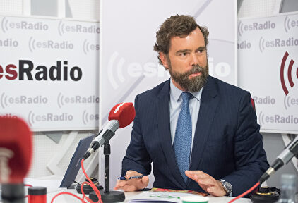 Iván Espinosa de los Monteros hoy en los estudios de esRadio | David Alonso Rincón