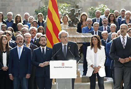 Quim Torra en los actos por el aniversario del 1-O | EFE