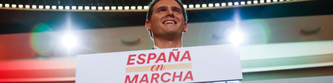 Albert Rivera presenta su lema de campaña 'España en marcha'. | EFE