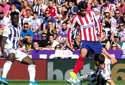 Morata en un lance del partido / Efe