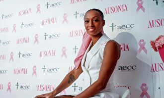 Ana Peleteiro, durante un acto de la Asociación Española contra el Cáncer en Madrid. | EFE