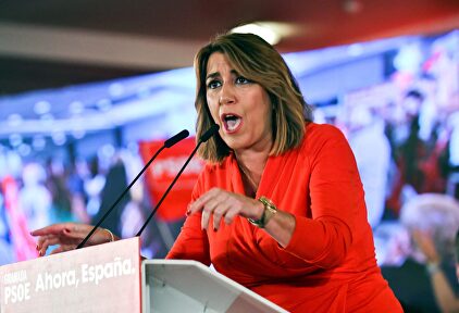 Susana Díaz, este martes durante un acto electoral celebrado en Granada | EFE