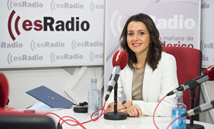 Arrimadas, en un momento de la entrevista. | David Alonso Rincón