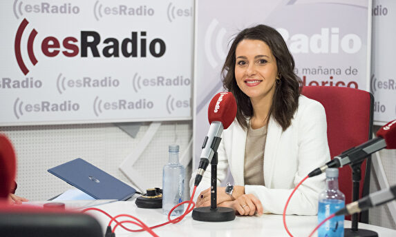 Arrimadas, en un momento de la entrevista. |  David Alonso Rincón