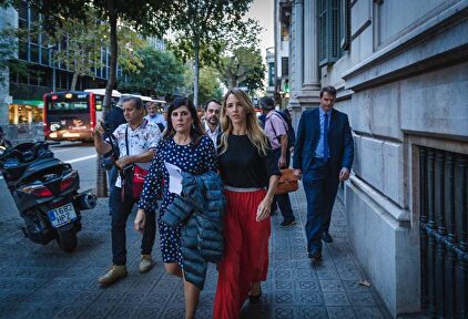 Cayetana Álvarez de Toledo y Gloria Lago en Barcelona. | PP