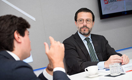 Javier Fernández-Lasquetty, en los estudios de Libertad Digital. | David Alonso Rincón