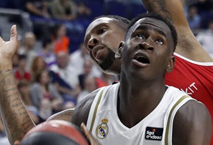 Usman Garuba, en un partido con el Real Madrid. | EFE/Archivo