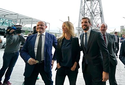 Fernández, Álvarez de Toledo y Casado este lunes. | David Mudarra