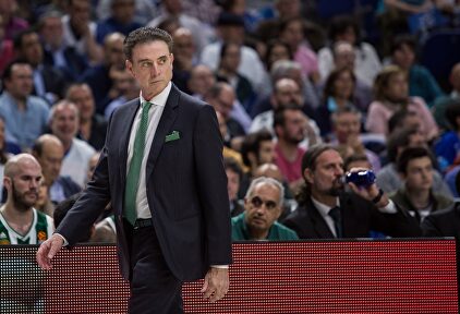 Rick Pitino, en el Wizink Center durante el último playoff de la Euroliga ante el Real Madrid | Cordon Press