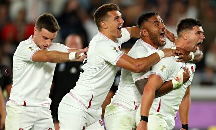 Celebración de Inglaterra. | WorldRugby