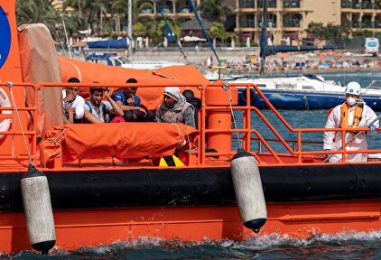 Inmigrantes en otro rescate en Canarias | EFE/Archivo