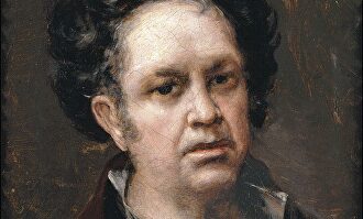 Detalle de autorretrato de Goya de 1815 | Museo del Prado