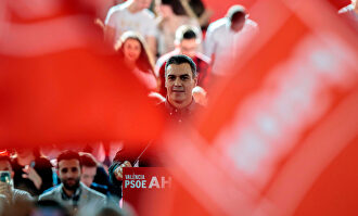 Pedro Sánche, en un mitin en Mislata, Valencia | EFE