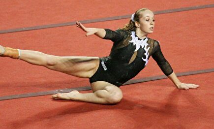 Verona van de Leur, subcampeona de Europa de gimnasia. | Archivo