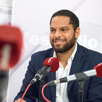 Ignacio Garriga, diputado de Vox por Barcelona, en una entrevista en esRadio |  David Alonso Rincón