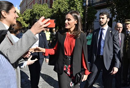 El look de Letizia con guiño a Andalucía que no termina de convencer