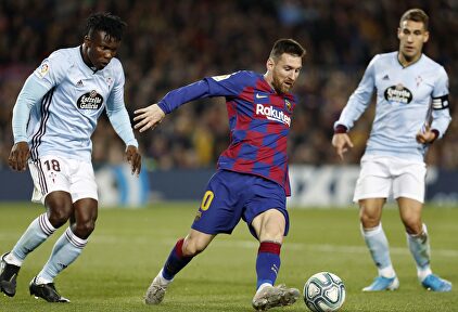 Messi dio una exhibición a balón parado y tumbó al Celta | EFE
