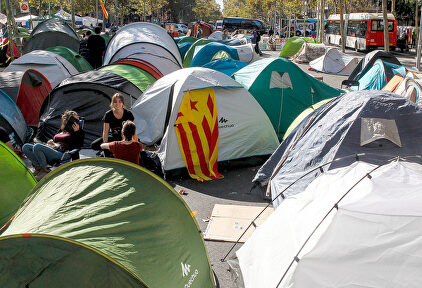 Imagen de la acampada. | EFE