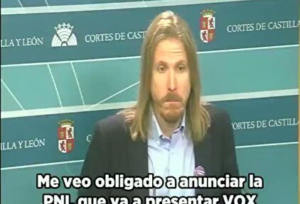 Pataleta del líder de Podemos en Castilla y León contra una propuesta de Vox: "Es una puta basura"