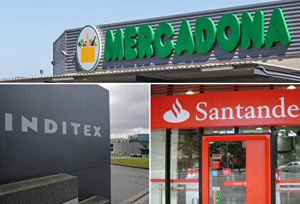 Inditex, Mercadona y Santander | Archivo