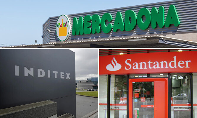 Inditex, Mercadona y Santander | Archivo