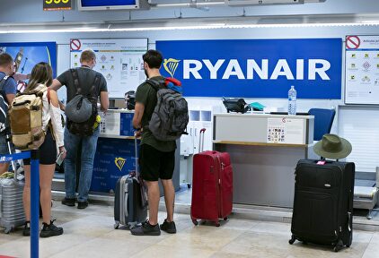 Un puesto de Ryanair en un aeropuerto. | Cordon Press