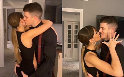 La pareja se comió a besos | Instagram